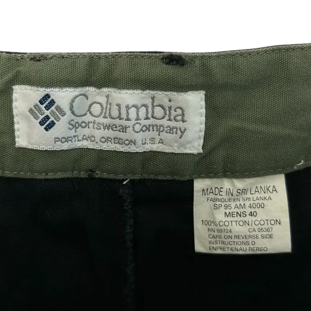 Columbia Grand Canary Short NWT Men's Sz 40 Black Pleats Chino Casual Chic
